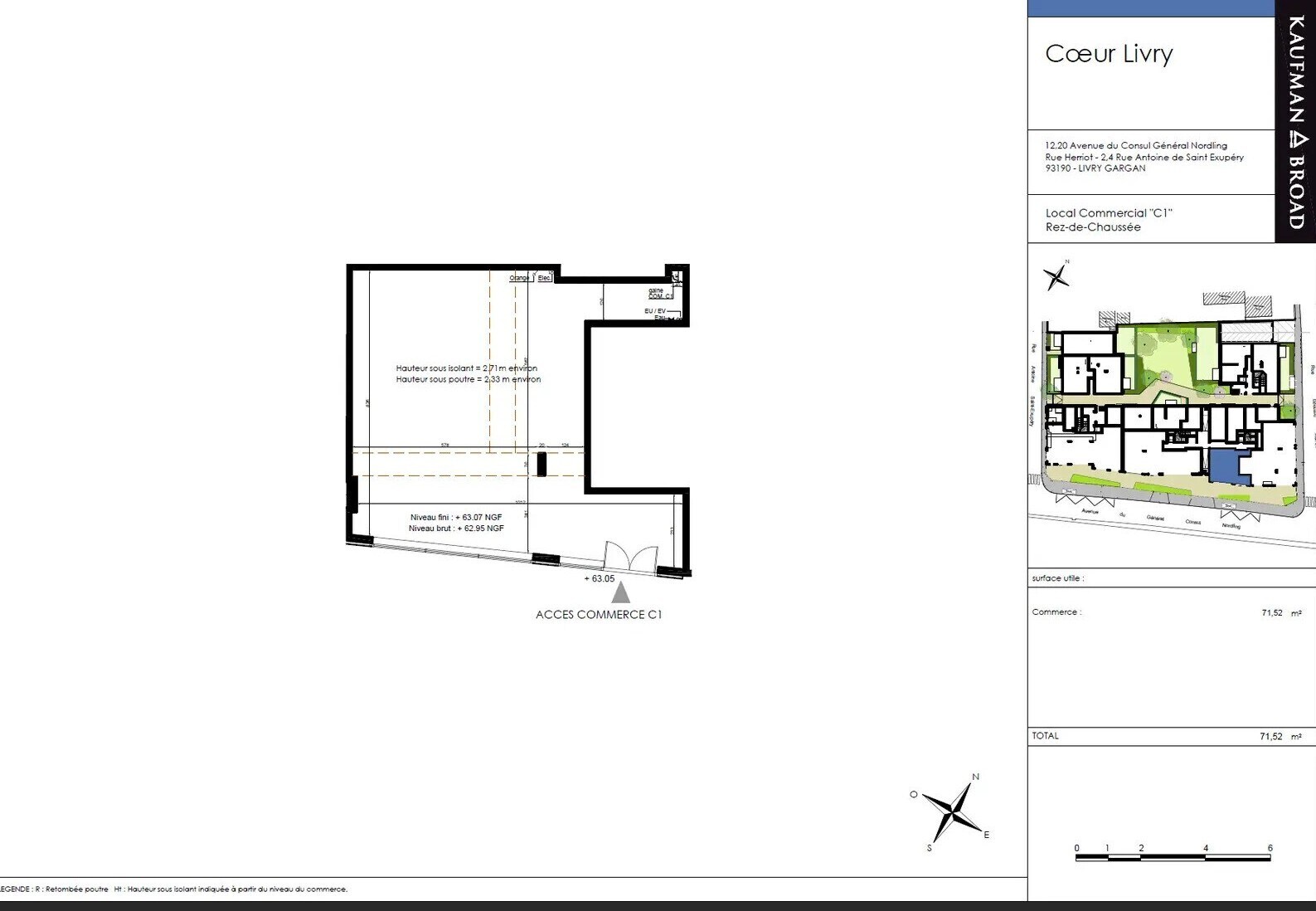 12 Av Du Consul General Nordling, Livry-Gargan à louer Plan d’étage– Image 1 sur 1