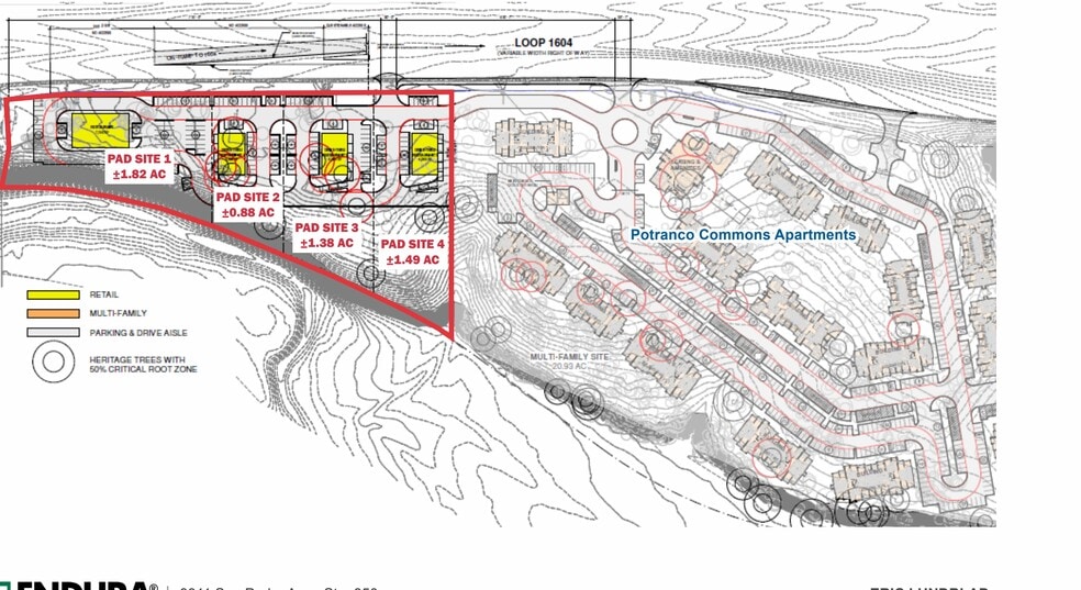 Texas 1604 Loop, San Antonio, TX à vendre - Plan de site – Image 3 sur 3