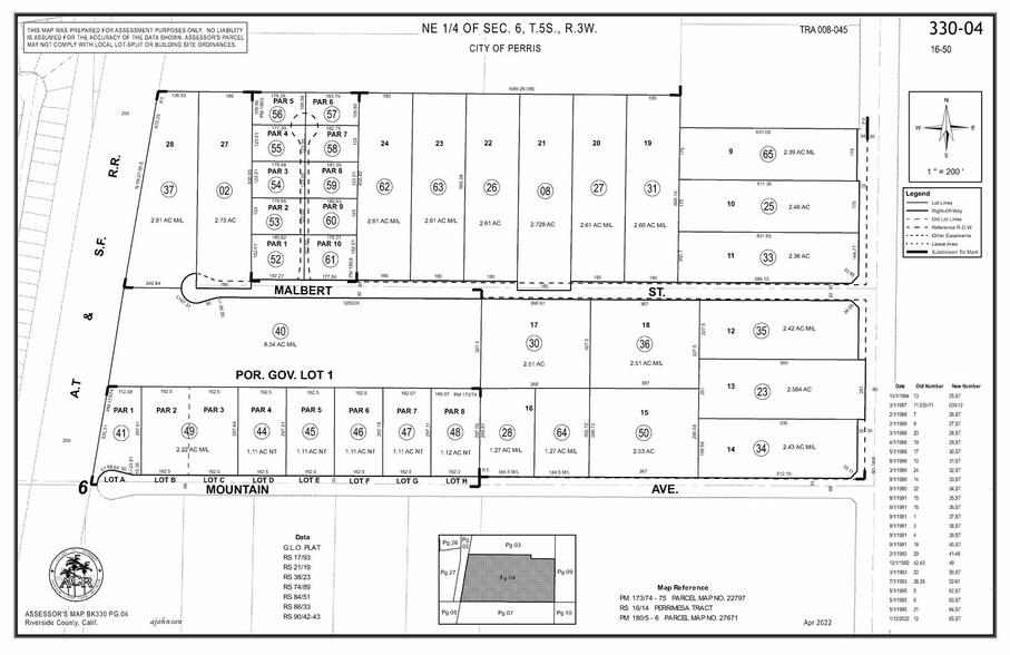 NW of Malbert St & Goetz Rd, Perris, CA à louer - Plan cadastral – Image 2 sur 2