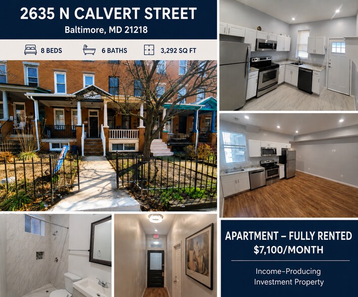 2635 N Calvert St, Baltimore, MD à vendre - Photo de l’immeuble – Image 1 sur 48