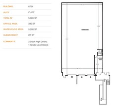 6774 Calle De Linea, San Diego, CA à louer Plan d’étage– Image 1 sur 2