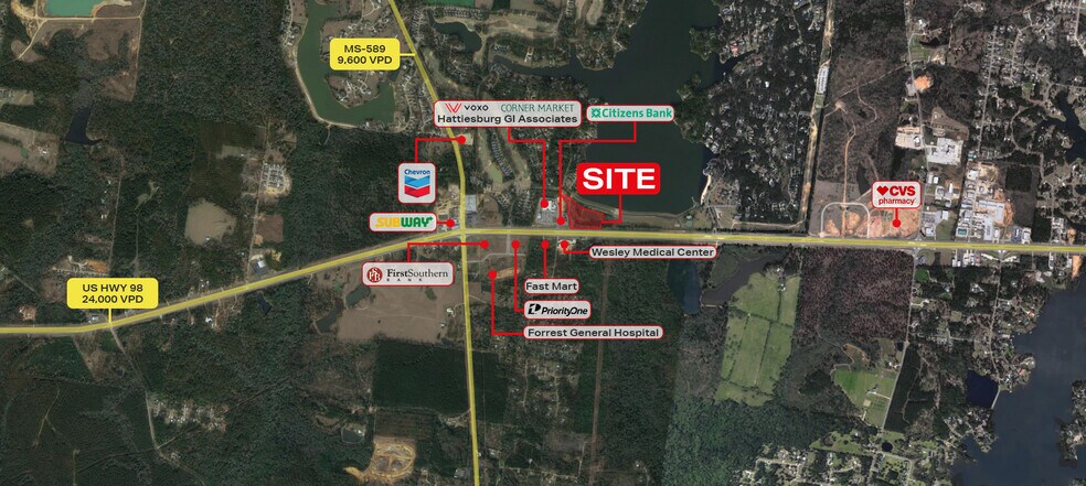 7111 U S Highway 98, Hattiesburg, MS à louer - Photo de l’immeuble – Image 2 sur 5