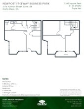3176 Pullman St, Costa Mesa, CA à louer Plan d’étage– Image 1 sur 1