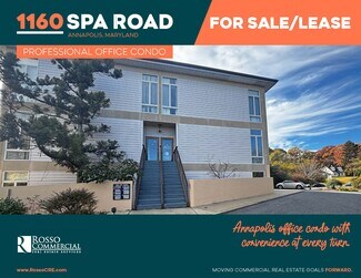 Plus de détails pour 1160 Spa Rd, Annapolis, MD - Bureau à vendre