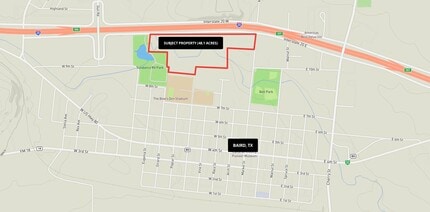 I-20 Frontage, Baird, TX - VUE AÉRIENNE  vue de carte