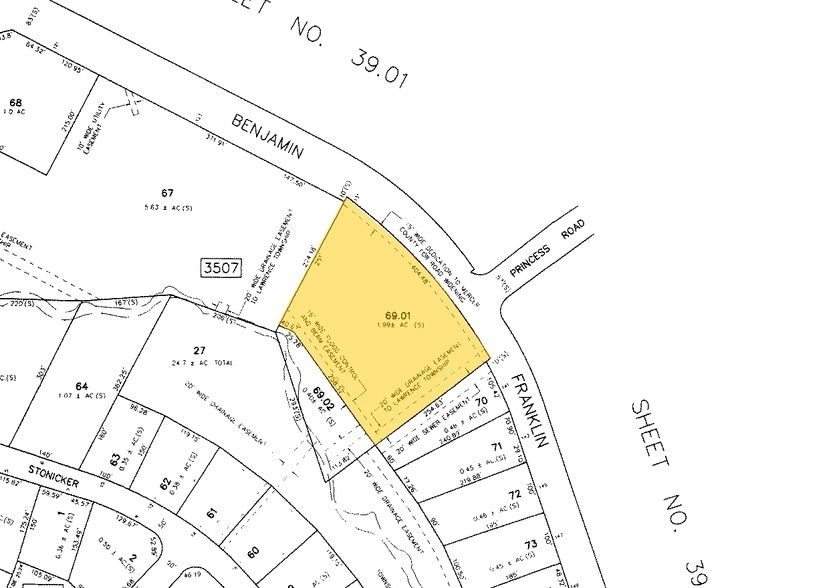 133 Franklin Corner Rd, Lawrenceville, NJ à louer - Plan cadastral – Image 2 sur 18