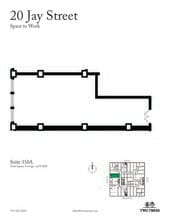 20 Jay St, Brooklyn, NY à louer Plan d’étage– Image 2 sur 3
