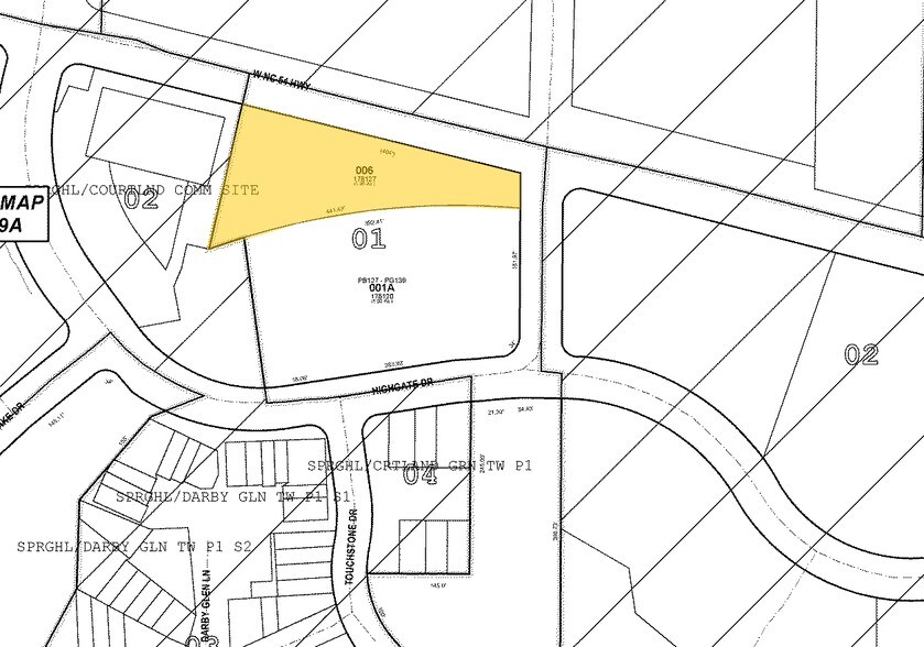 415 W NC Highway 54, Durham, NC à vendre - Plan cadastral – Image 2 sur 4