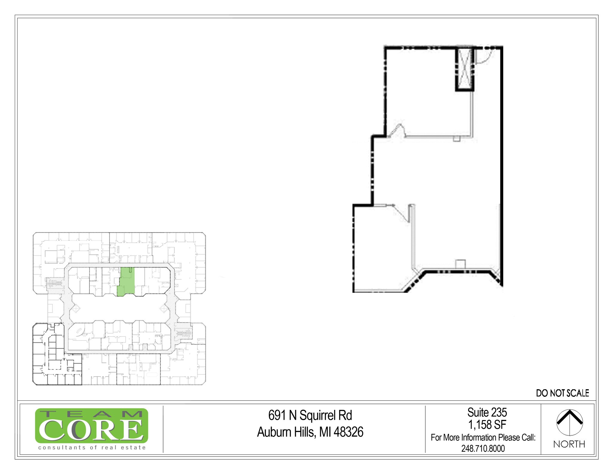 691 N Squirrel Rd, Auburn Hills, MI à louer Plan d’étage– Image 1 sur 1