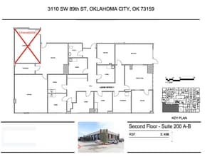 3110 SW 89th St, Oklahoma City, OK à louer Plan d’étage– Image 1 sur 1