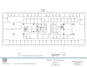 10205 Westheimer Rd, Houston, TX à louer Plan de site– Image 1 sur 2
