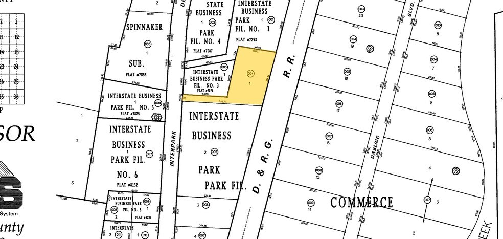 3875 Interpark Dr, Colorado Springs, CO à vendre - Plan cadastral – Image 3 sur 3