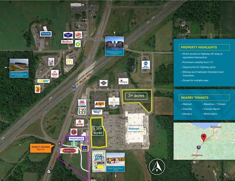 SR 13 & I-71, Mansfield, OH à louer - Aérien – Image 2 sur 2