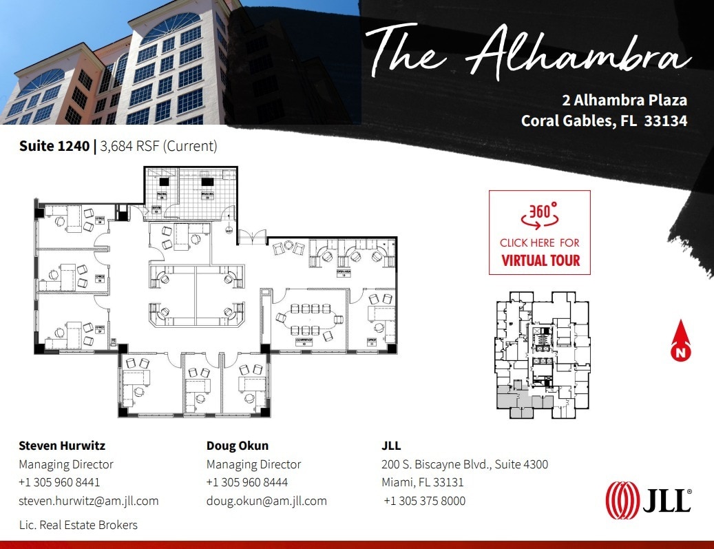 2 Alhambra Plz, Coral Gables, FL à louer Plan d’étage– Image 1 sur 1