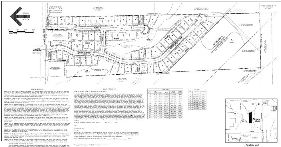 1198 W Bear Creek Rd, Glenn Heights, TX à vendre - Plan de site – Image 2 sur 3