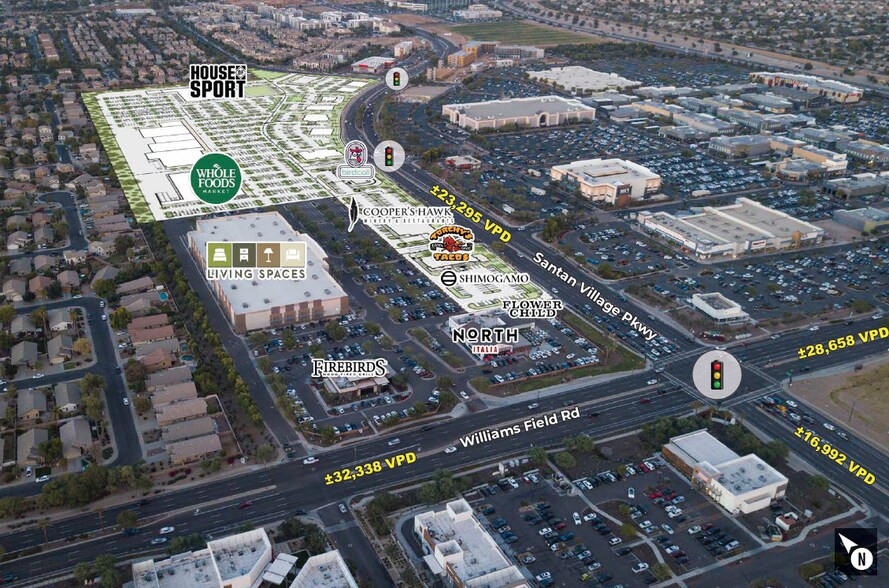 NWC Santan Village Pkwy & Williams Field Rd, Gilbert, AZ à louer - Photo de l’immeuble – Image 2 sur 5