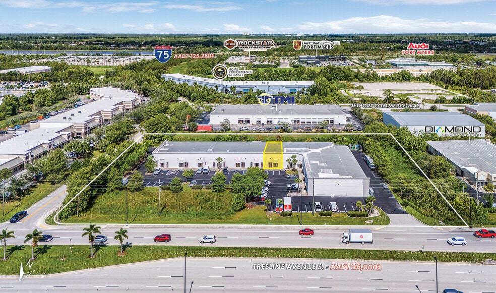 13850 Treeline Ave S, Fort Myers, FL à louer - Aérien – Image 2 sur 6