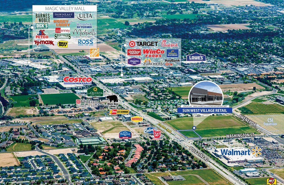 SEC Pole Line Rd & Washington St, Twin Falls, ID à louer - Photo de l’immeuble – Image 3 sur 3
