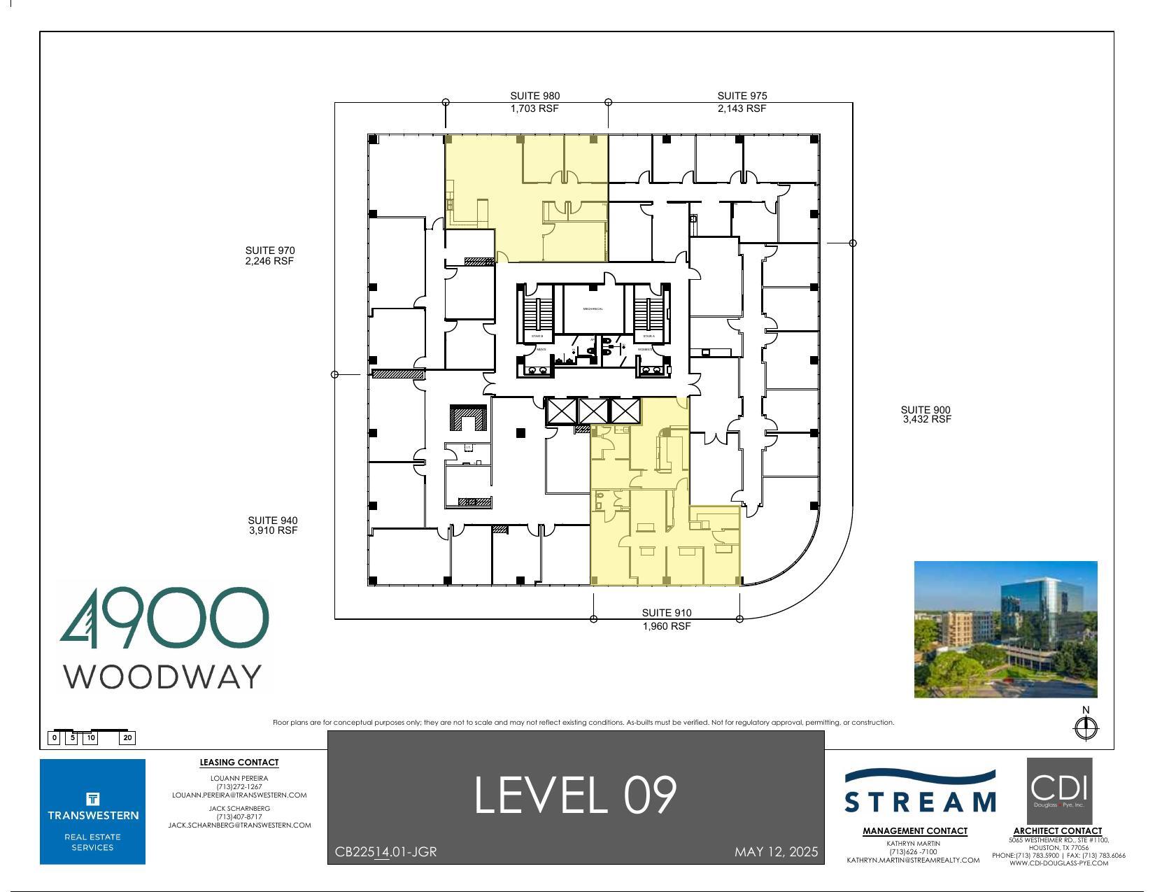 4900 Woodway Dr, Houston, TX à louer Plan d’étage– Image 1 sur 1