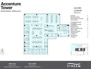 500 W Madison St, Chicago, IL à louer Plan d’étage– Image 1 sur 1