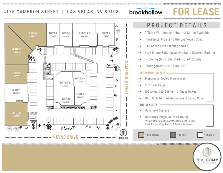 4175 Cameron St, Las Vegas, NV à louer - Plan de site – Image 3 sur 8