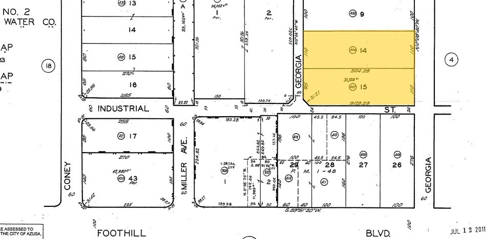 739 N Georgia Ave, Azusa, CA à louer - Plan cadastral – Image 2 sur 3