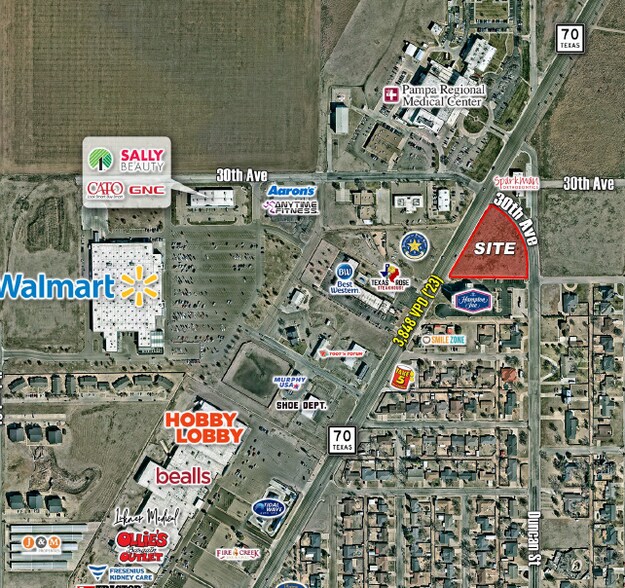 TX-70 & 30th St, Pampa, TX à vendre - Photo principale – Image 1 sur 1