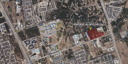 10959 E Crystal Falls Pky, Leander, TX - Vue aérienne vue de carte