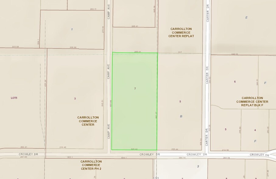 2425 Camp Ave, Carrollton, TX à louer - Plan cadastral – Image 2 sur 7