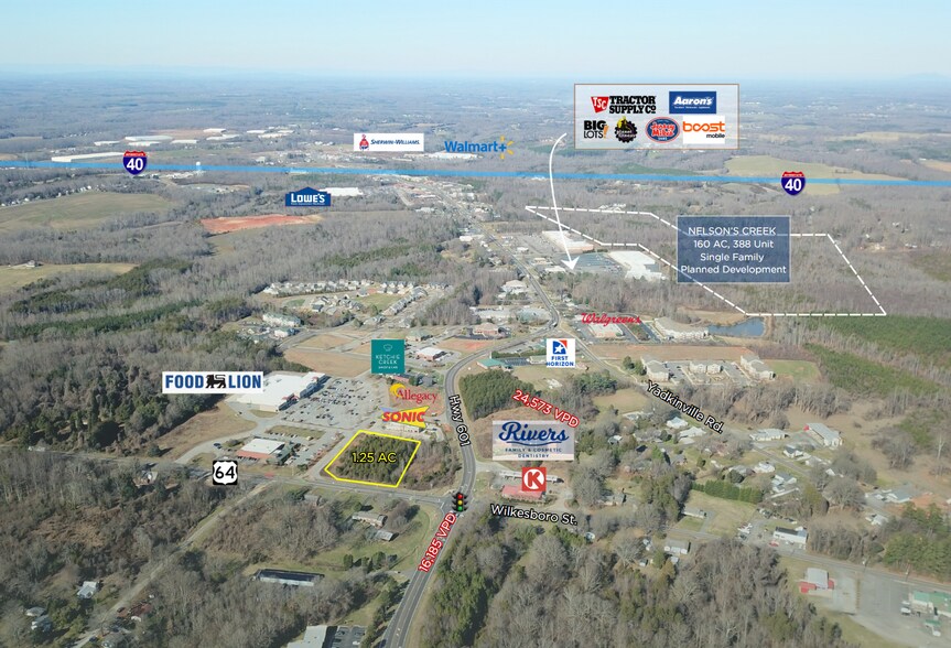 Hwy 601 / Hwy 64, Mocksville, NC à vendre - Photo de l’immeuble – Image 2 sur 3