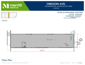 821 Oregon Ave, Linthicum, MD à louer Plan d’étage– Image 1 sur 1