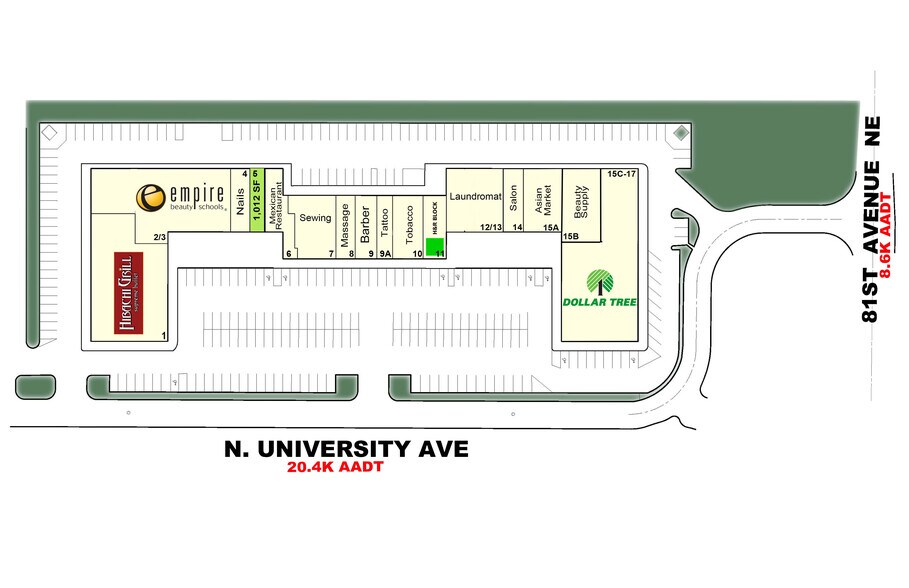 8151-8255 NE University Ave, Minneapolis, MN à louer - Photo de l’immeuble – Image 2 sur 5