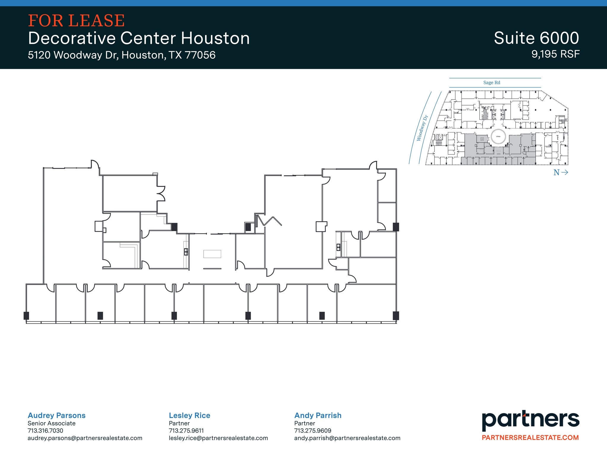 5120 Woodway Dr, Houston, TX à louer Plan de site– Image 1 sur 1