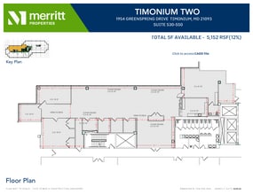 1966 Greenspring Dr, Timonium, MD à louer Plan d’étage– Image 1 sur 1