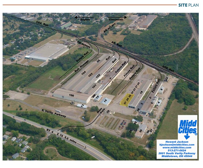 2601 S Verity Pky, Middletown, OH à louer - Plan de site – Image 3 sur 9
