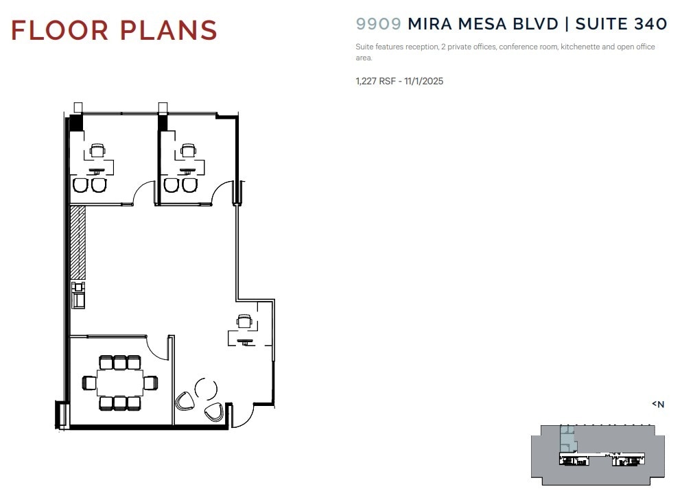 9909 Mira Mesa Blvd, San Diego, CA à louer Plan d’étage– Image 1 sur 1