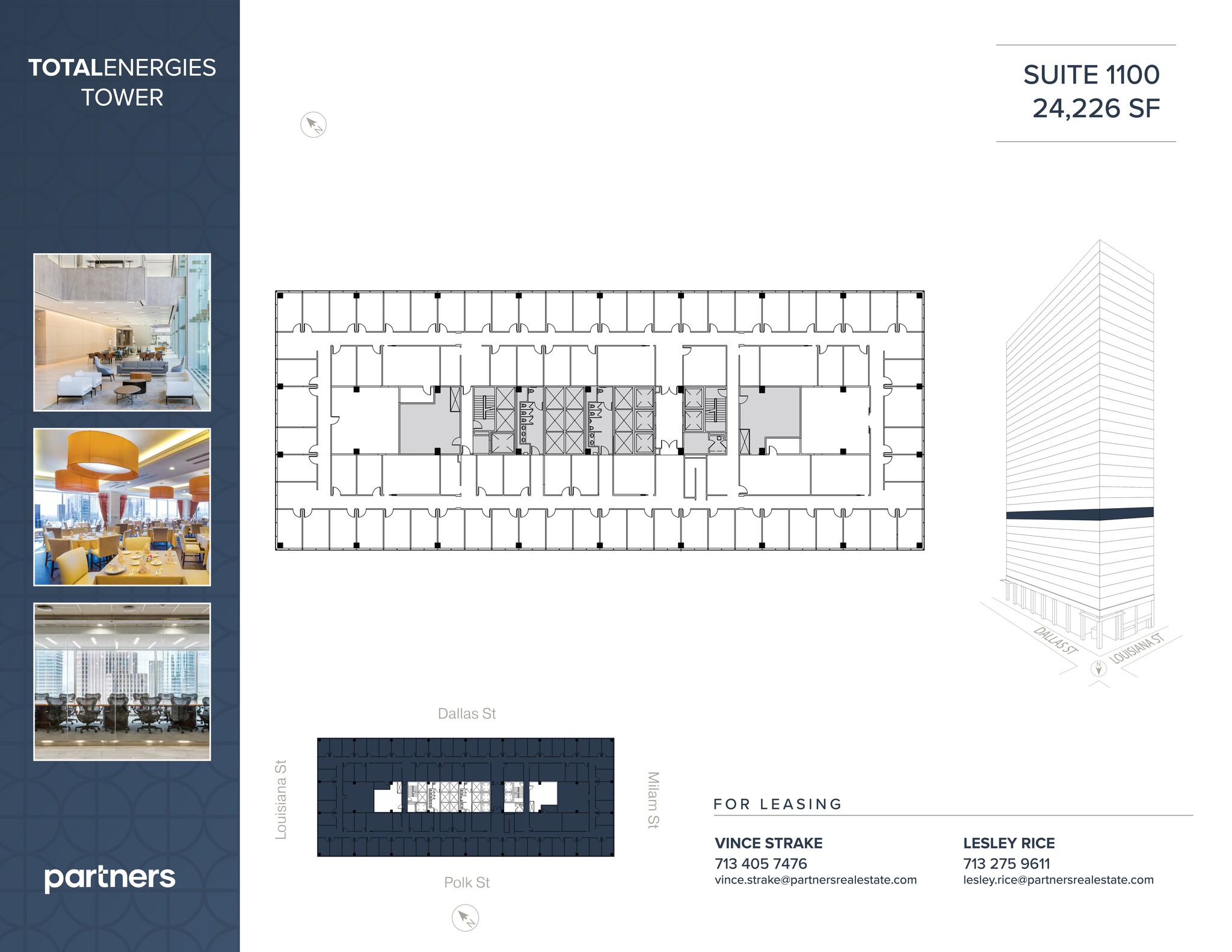 1201 Louisiana St, Houston, TX à louer Plan de site– Image 1 sur 2