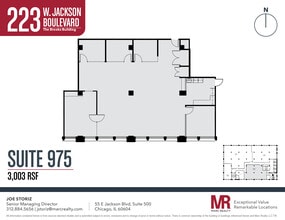 223 W Jackson Blvd, Chicago, IL à louer Plan d’étage– Image 1 sur 1