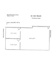4851 Keller Springs Rd, Addison, TX à louer Plan d’étage– Image 1 sur 1