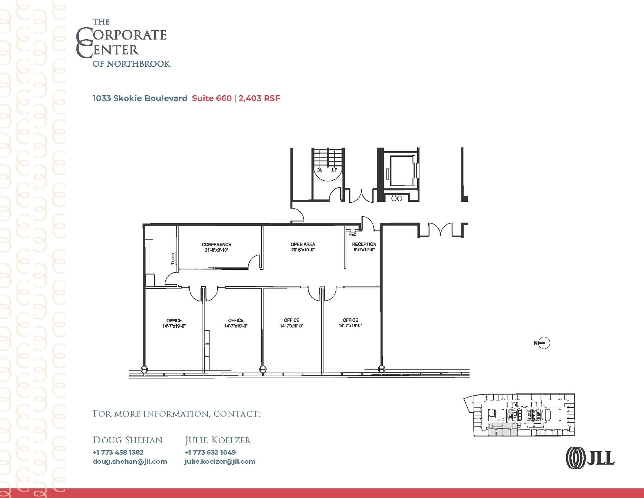 1033 Skokie Blvd, Northbrook, IL à louer Plan d’étage– Image 1 sur 1