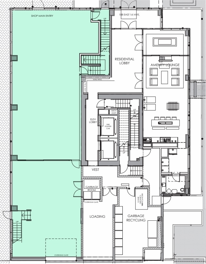 102 1st Av, Vancouver, BC à louer Plan d’étage– Image 1 sur 3