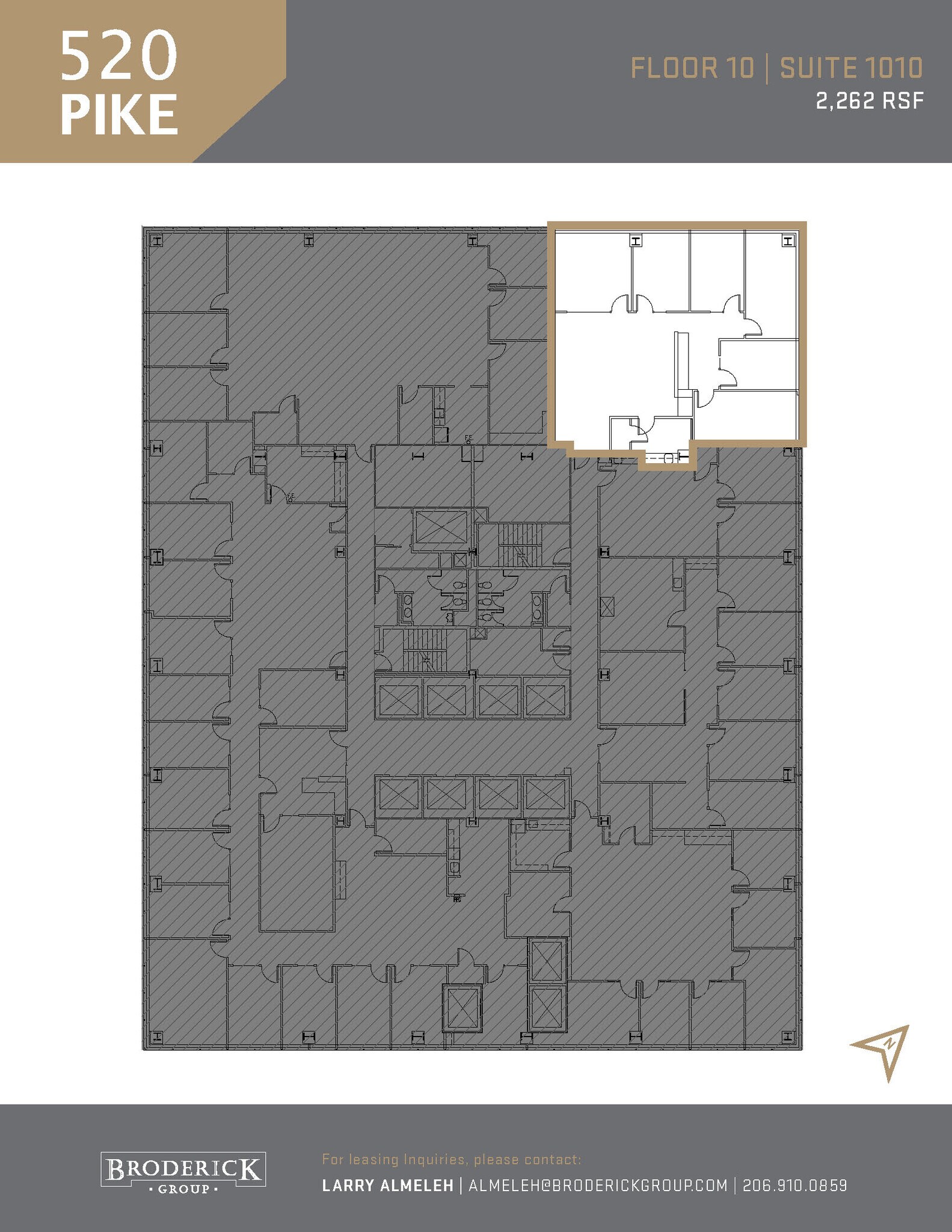 520 Pike St, Seattle, WA à louer Plan d’étage– Image 1 sur 1