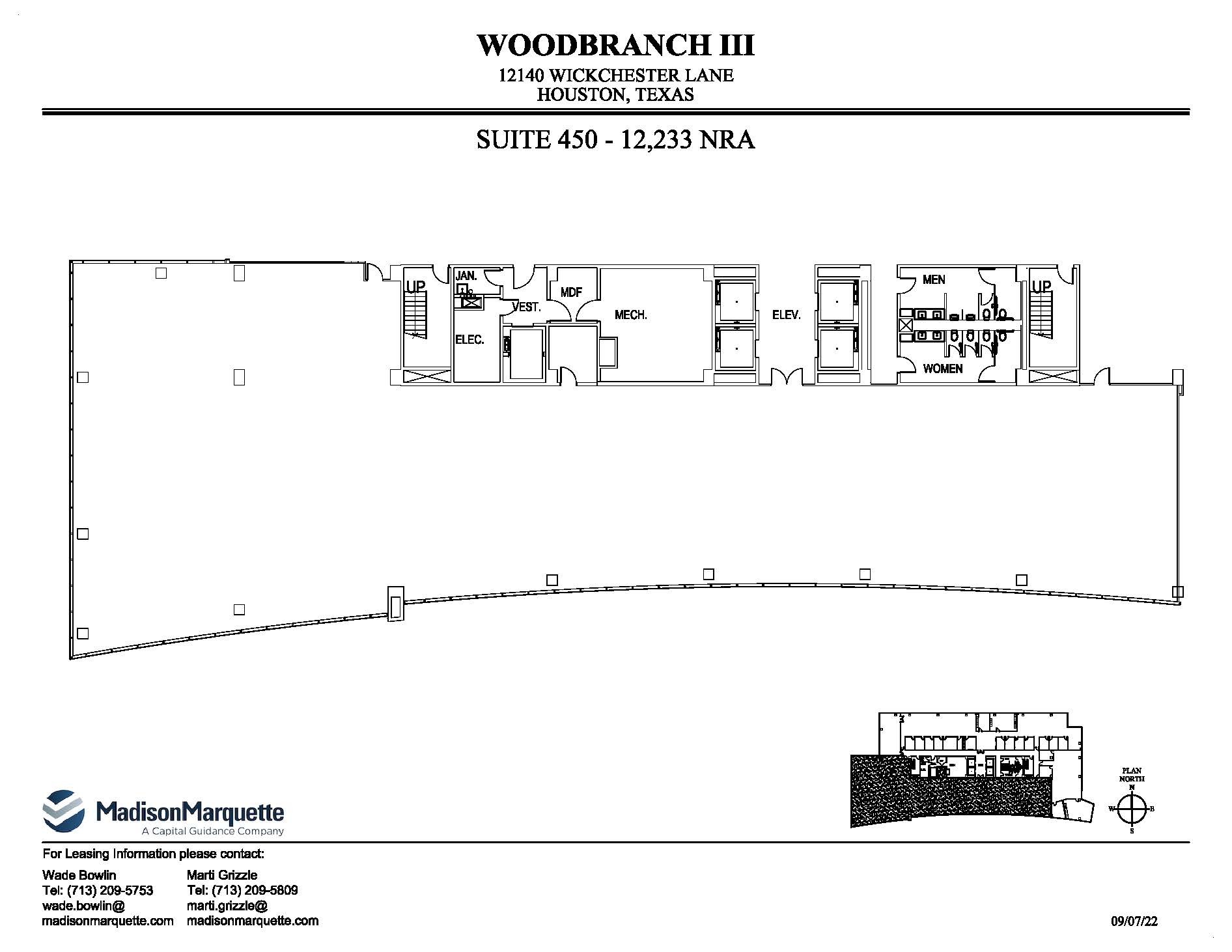 12140 Wickchester Ln, Houston, TX à louer Plan d’étage– Image 1 sur 5