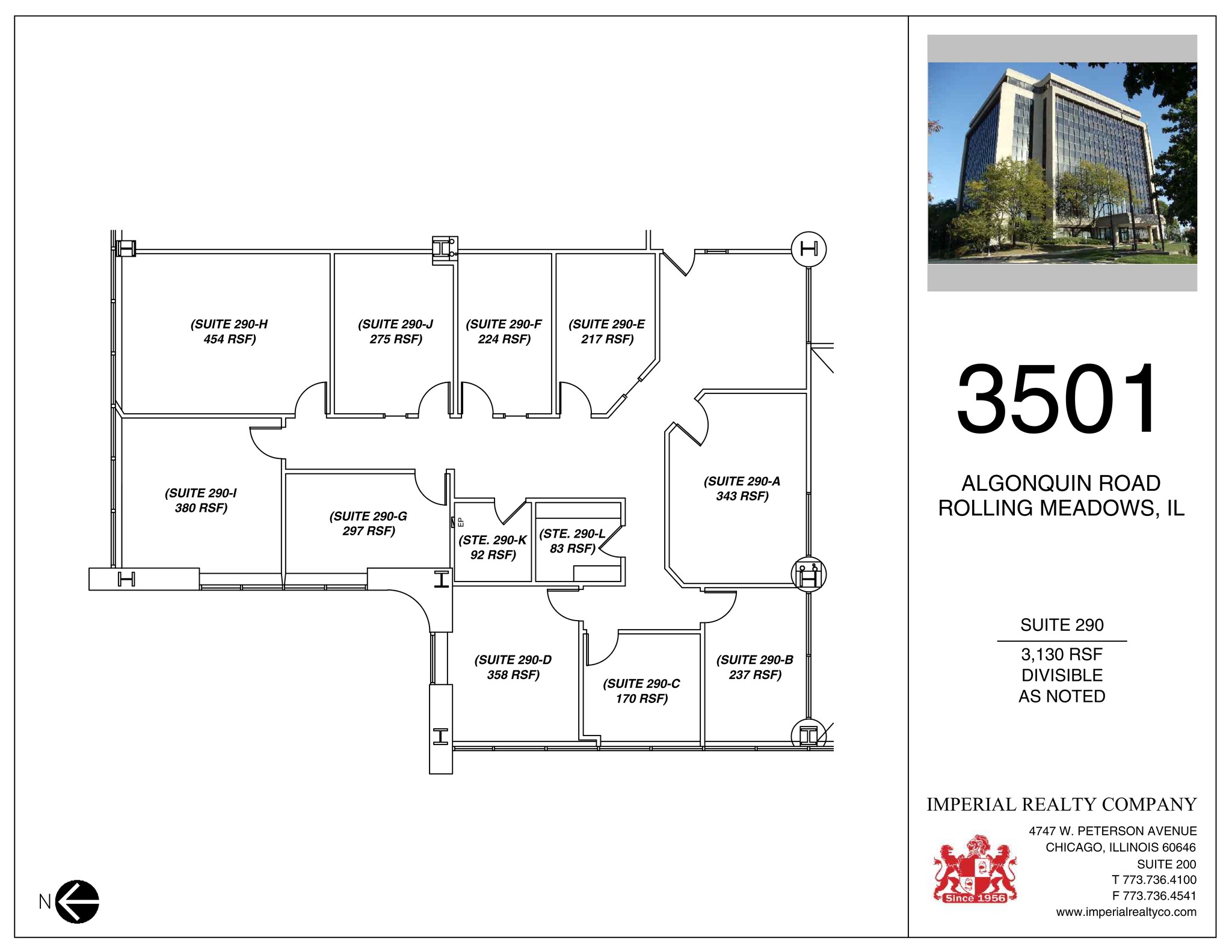 3501 Algonquin Rd, Rolling Meadows, IL à louer Plan de site– Image 1 sur 1