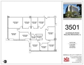 3501 Algonquin Rd, Rolling Meadows, IL à louer Plan de site– Image 1 sur 1