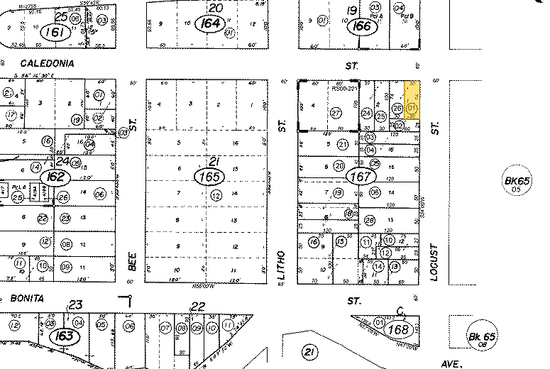 301-303 Caledonia St, Sausalito, CA à louer - Plan cadastral – Image 2 sur 4