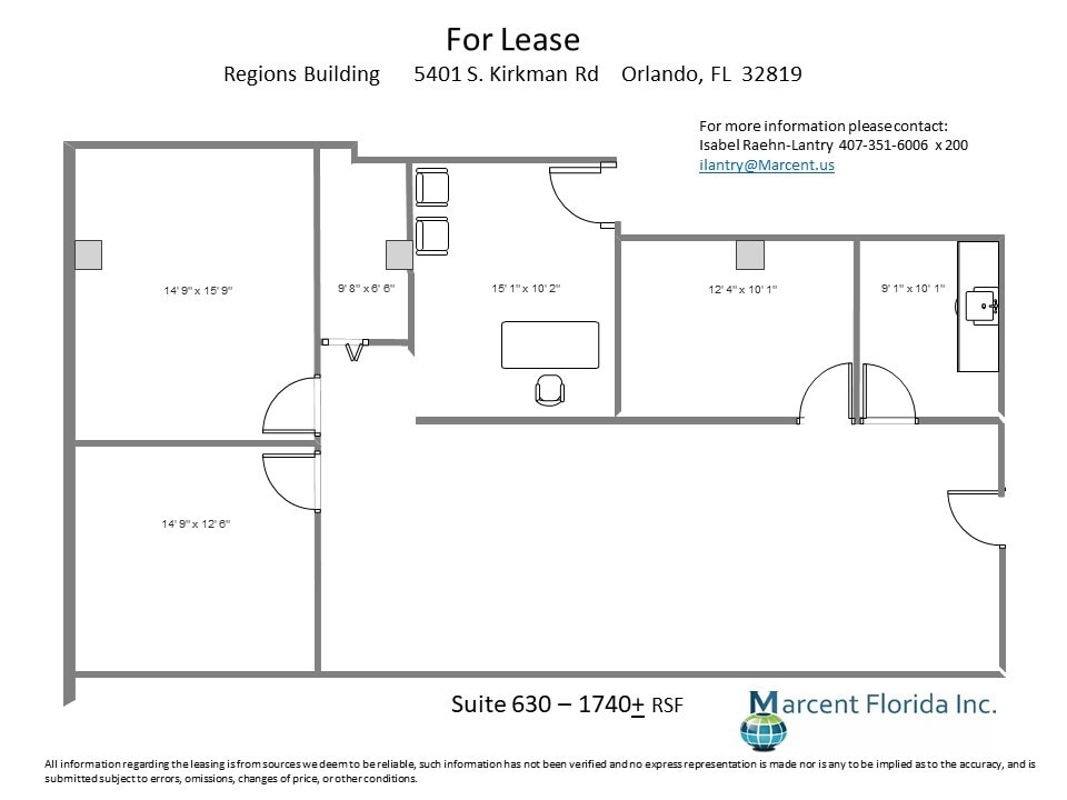 5401 S Kirkman Rd, Orlando, FL à louer Plan d’étage– Image 1 sur 1