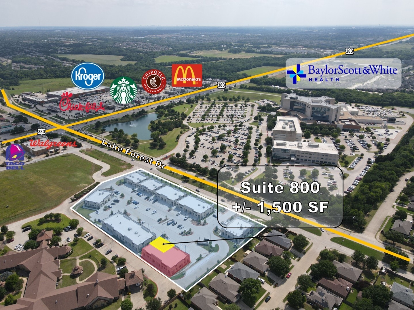 2156 N Lake Forest Dr, McKinney, TX à louer Aérien– Image 1 sur 2