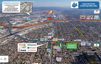 Atlantic Blvd, Bell, CA - VUE AÉRIENNE vue de carte - Image1