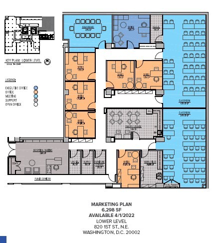 820 1st St NE, Washington, DC à louer Plan d’étage– Image 1 sur 1